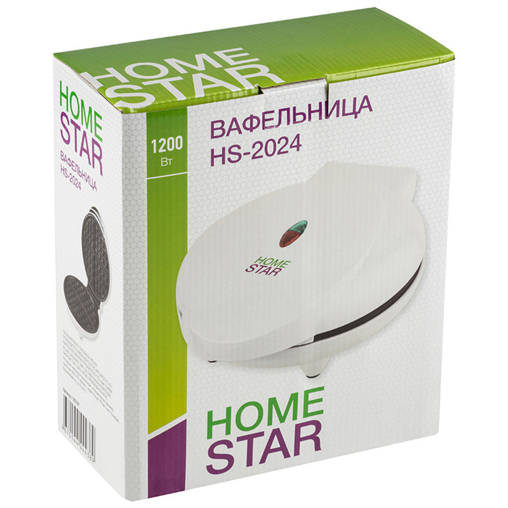 Вафельница HOMESTAR HS-2024 белая (105197)