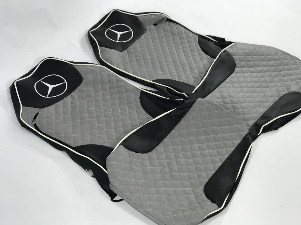 Чехлы Премиум стеганные кожаные MERCEDES MP2/MP3 2004-2013 MR41