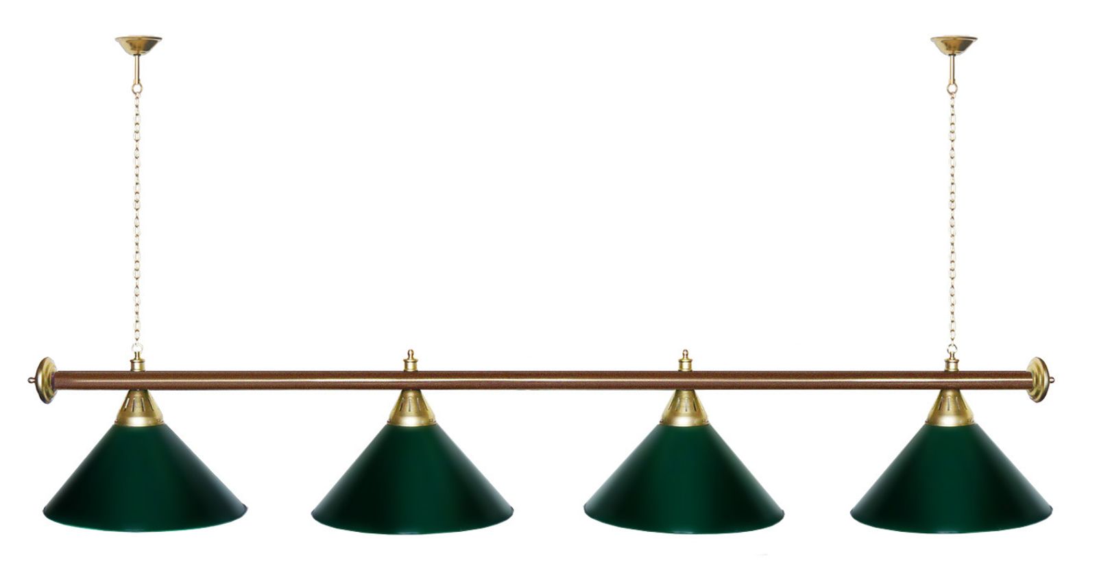 Лампа STARTBILLIARDS 4 пл. (плафоны золотые,штанга золотая,фурнитура золото) фото №86