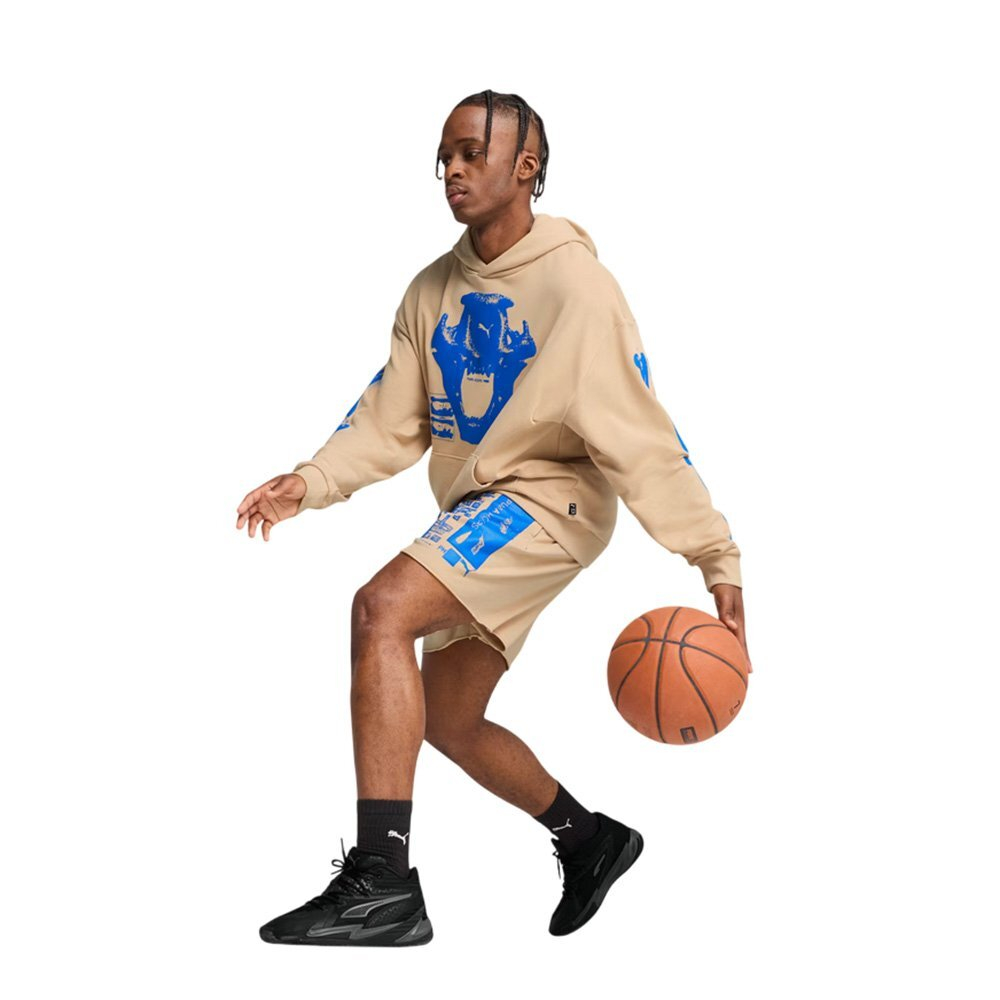 Баскетбольные шорты Puma Ancient Roars Terry Beige Shorts