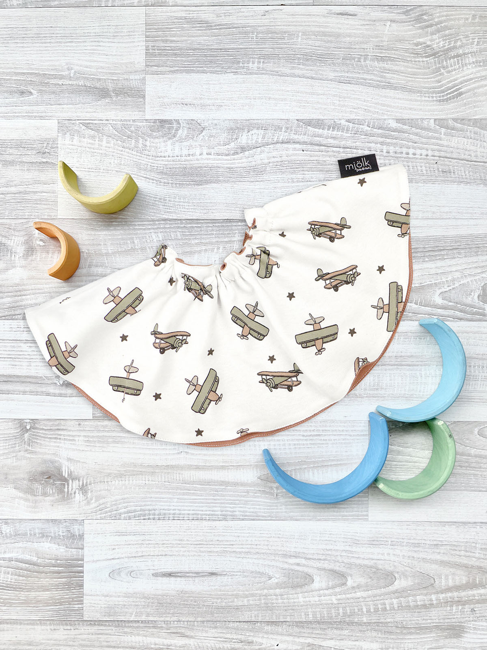 Двусторонний нагрудник Mjölk Самолёты