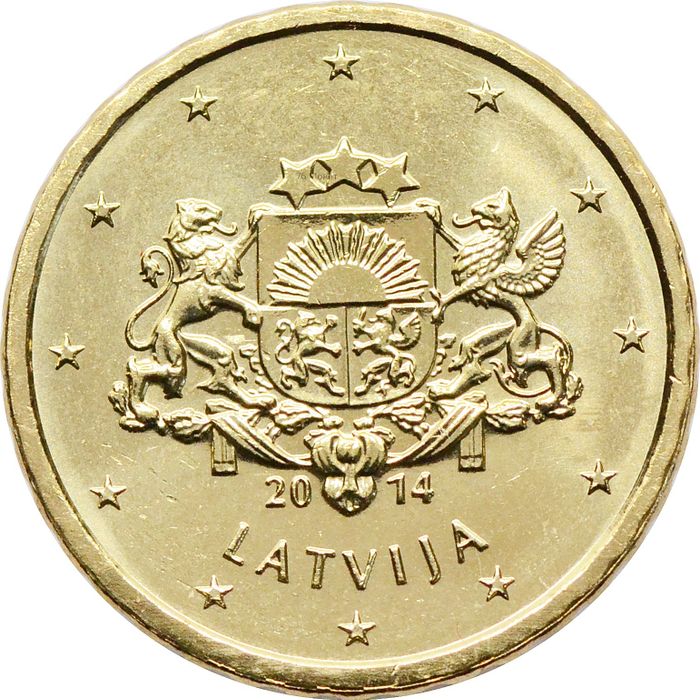 10 евроцентов 2014 Латвия (10 euro cent)