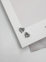 Подвеска сердце серое, 12*13мм