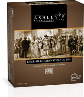 Чай ASHLEY'S  ПАКЕТИРОВАННЫЙ ЧЕРНЫЙ 100 пак
