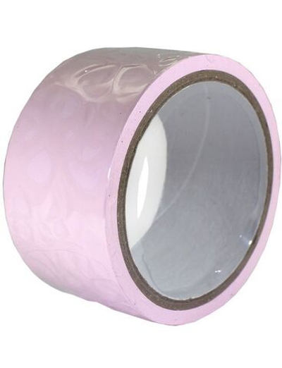 Розовый скотч для связывания Bondage Tape - 15 м. (Цвет: розовый)