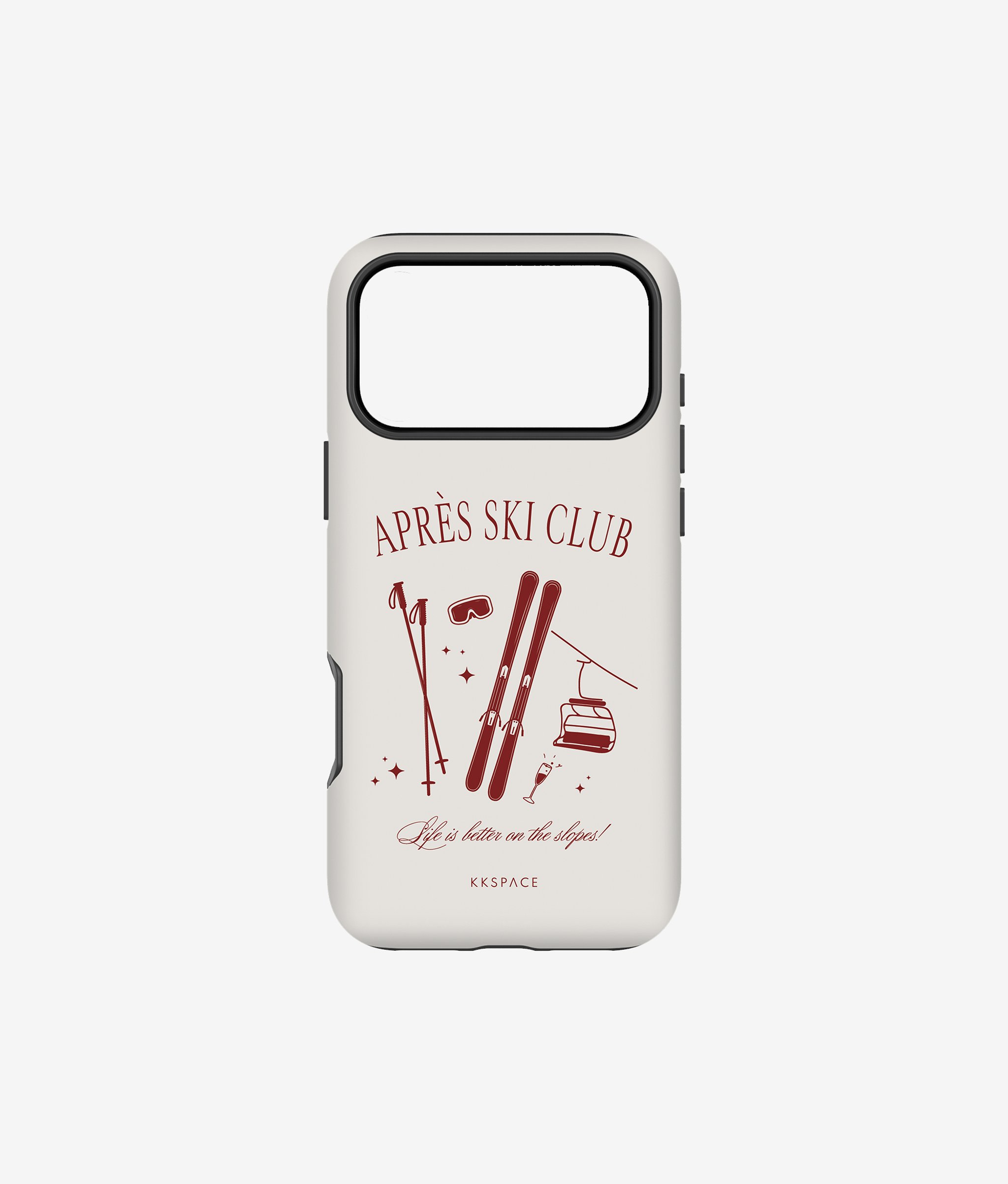 Чехол SKI CLUB (красный) для iPhone