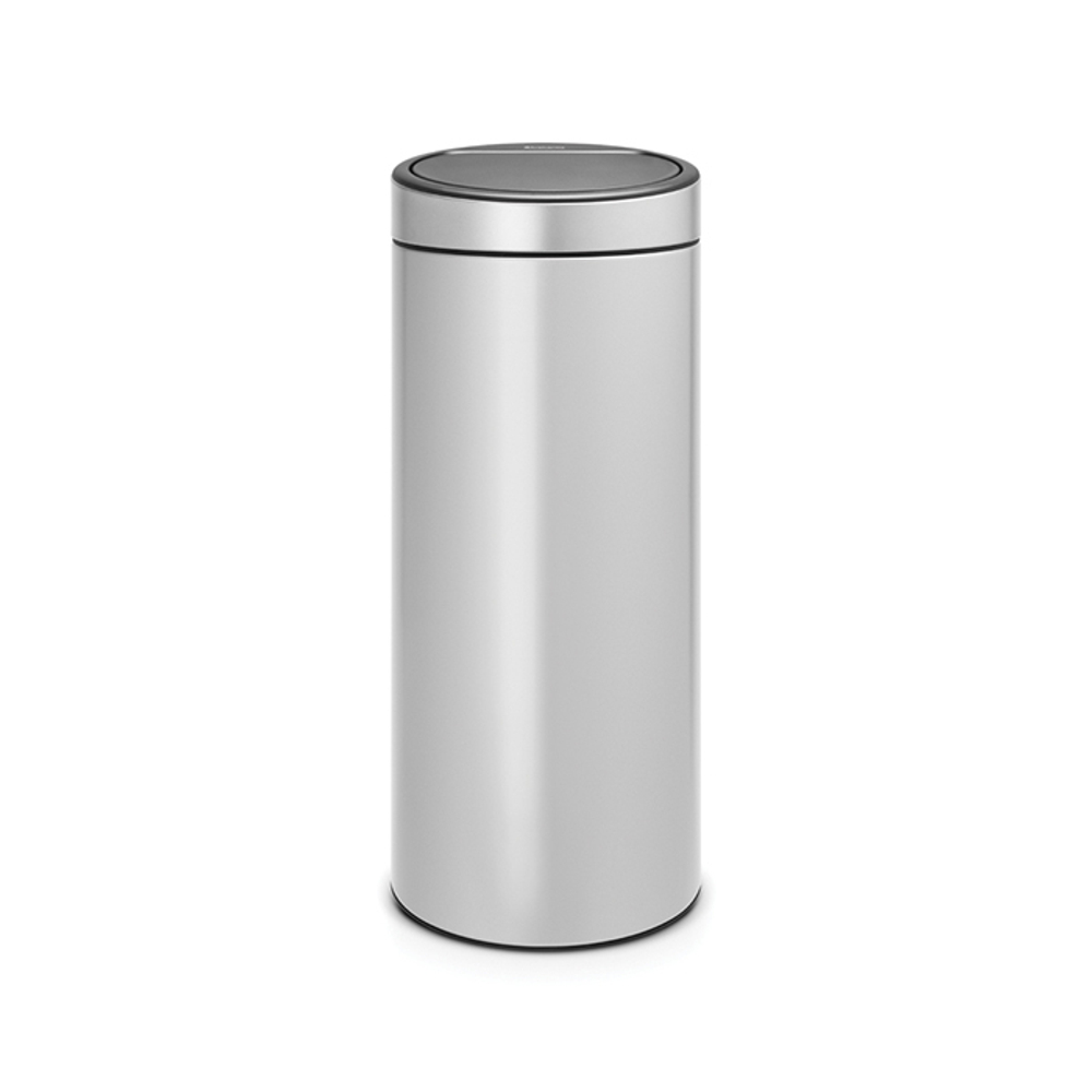 Мусорный бак Touch Bin new 30л Brabantia Серый металлик