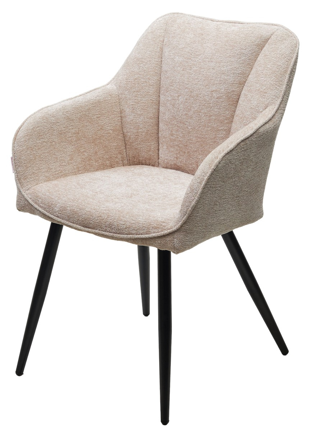 Стул М-City DISAUR Рефлет (Reflet) 3018-10 Бежевый, Шенилл, Черный каркас
