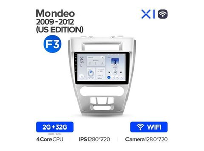 Магнитола Teyes X1 2-32 Wi-Fi Ford Mondeo 2009 - 2012 US EDITION 10.2" (F3)