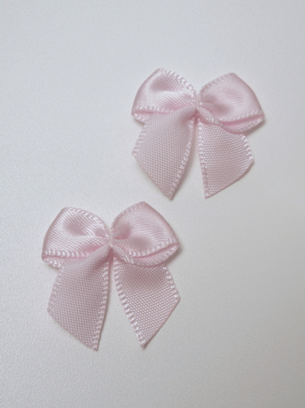 Бантик пришивной нежно-розовый 2,5 см