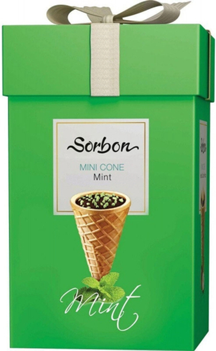 Мини-рожок хрустящий Сорбон с Ароматом мяты и воздушных зерен / Sorbon Mini Cone Mint 200г
