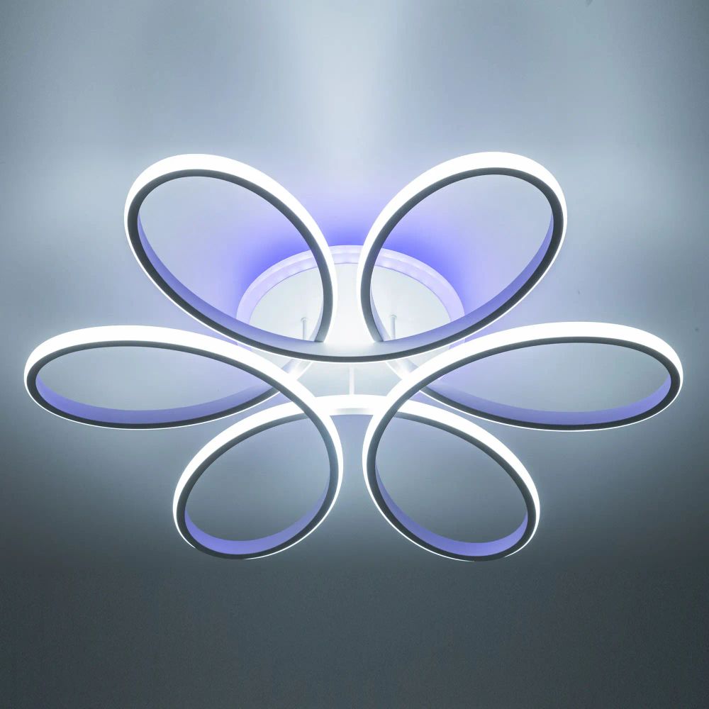 Citilux Сезар Смарт CL233A170E RGB Умная люстра Белая