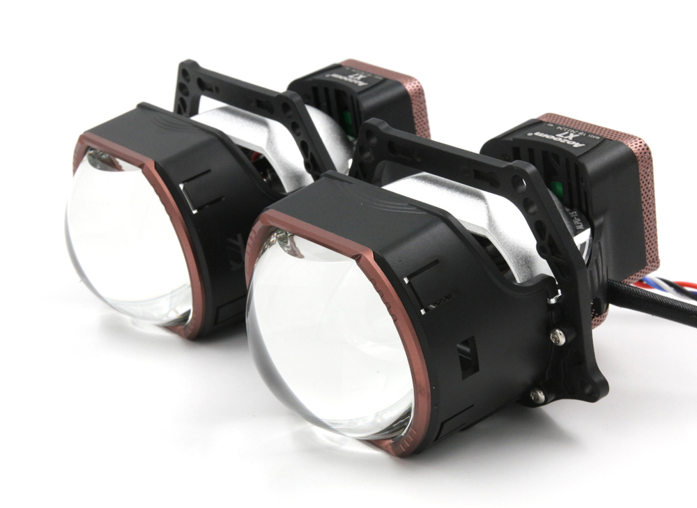 Билед модули Aozoom X7 2025 (прямоугольные) 3.0 дюйма, 2 чипа, 5500K, 12V, 55W/63W крепление 3R (комплект, 2шт)