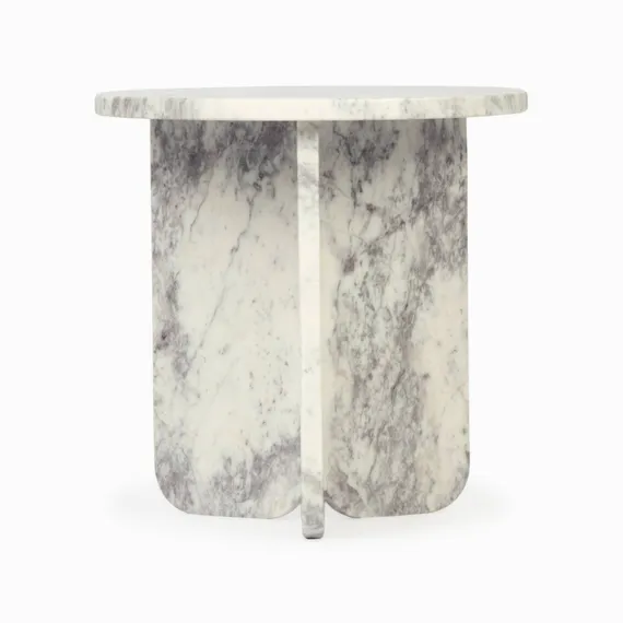 Кофейный стол Veda Ø41х41 см, фиолетовый индийский мрамор