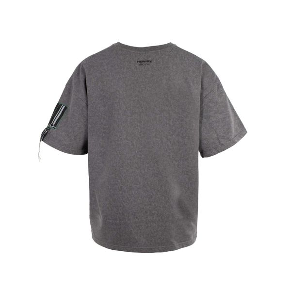 Футболка Pixelart Washed Kimono Темно-серая - фото 2