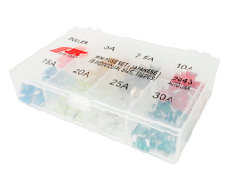 Предохранитель 5-30А мини (японские авто) 105шт. в боксе JTC