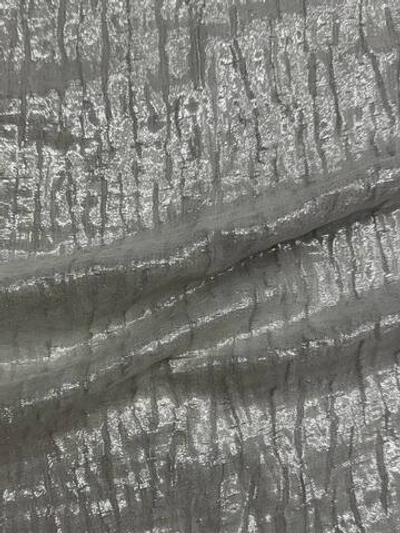 Шелк с люрексом Canepa светло-серый фактурный
