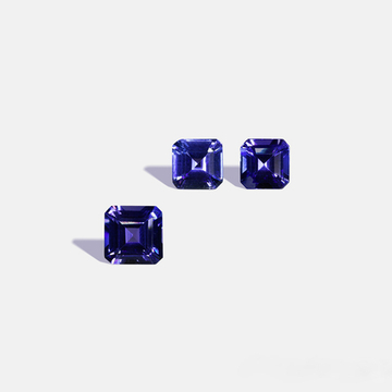 Танзанит, Октагон, 3 шт / 5,67 карат, Танзания