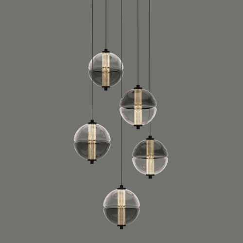 Подвесной светильник MD24022079-5A black/smoky