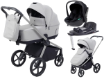 Детская коляска Rant Flex Therm Soft 4 в 1 с автокреслом Miro Black и база Stone Grey