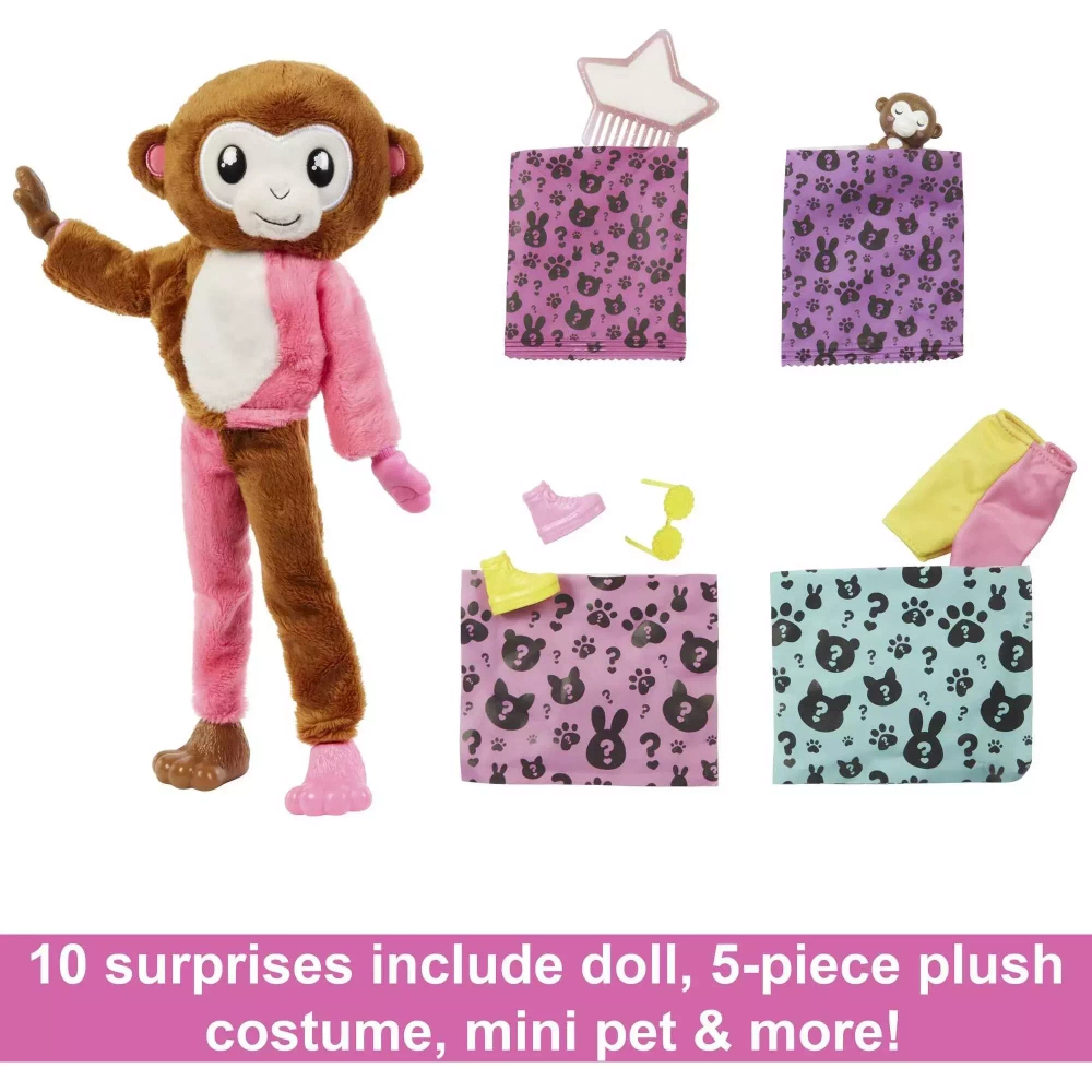 Кукла Barbie Cutie Reveal Jungle Monkey