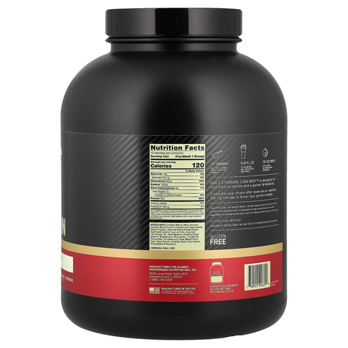 Optimum Nutrition, Gold Standard® 100% сывороточный протеин, со вкусом белого шоколада, 2,26 кг (5 фунтов)