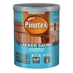 Лак для бань и саун на водной основе Pinotex Lacker Sauna 20 полуматовый 1 л.