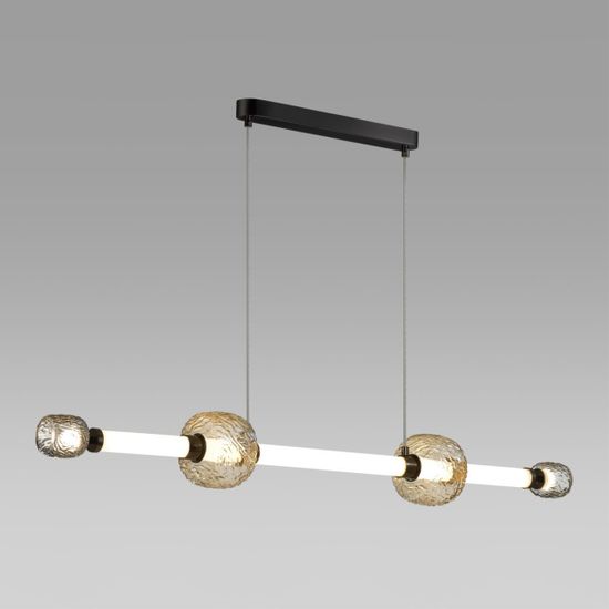 5427/40L L-VISION ODL_EX24 23 черный хром/белый/дымчатый/коньячный/металл/стекло/акрил Подвес LED 40W 3000K KLIFF