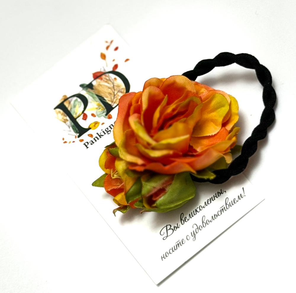 Резинка для волос Pankigno Design роза с бутонами