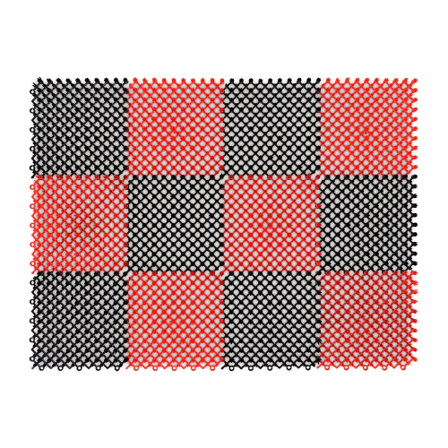 Коврик ТРАВКА Vortex черно-красный (42х56см)