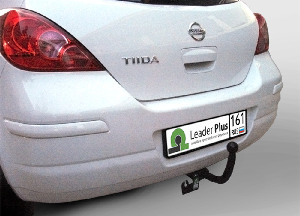 Фаркоп(прицепное) Лидер-Плюс для NISSAN TIIDA (C11) (хетчбек) 2007-2014(паспорт и сертификат в комплекте)(без электрики)N114-A