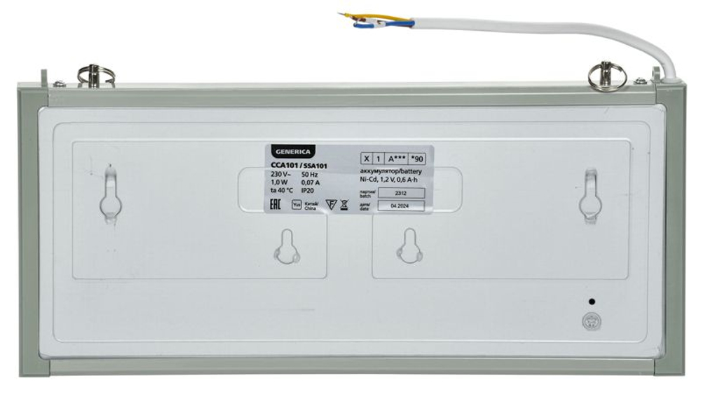 Светильник светодиодный ССА 1001 "ВЫХОД-EXIT" 3Вт аварийный односторонний IEK LSSA0-1001-003-K03