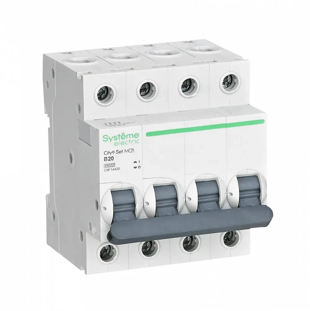 City9 Set Автоматический выключатель (АВ) B 20А 4P 4.5kA 400В