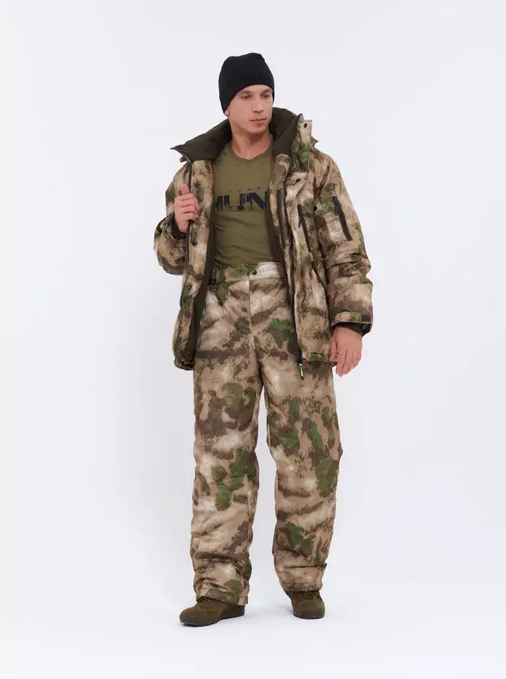 Зимний мужской костюм Onerus "Тактика -15" (Таслан) Мох