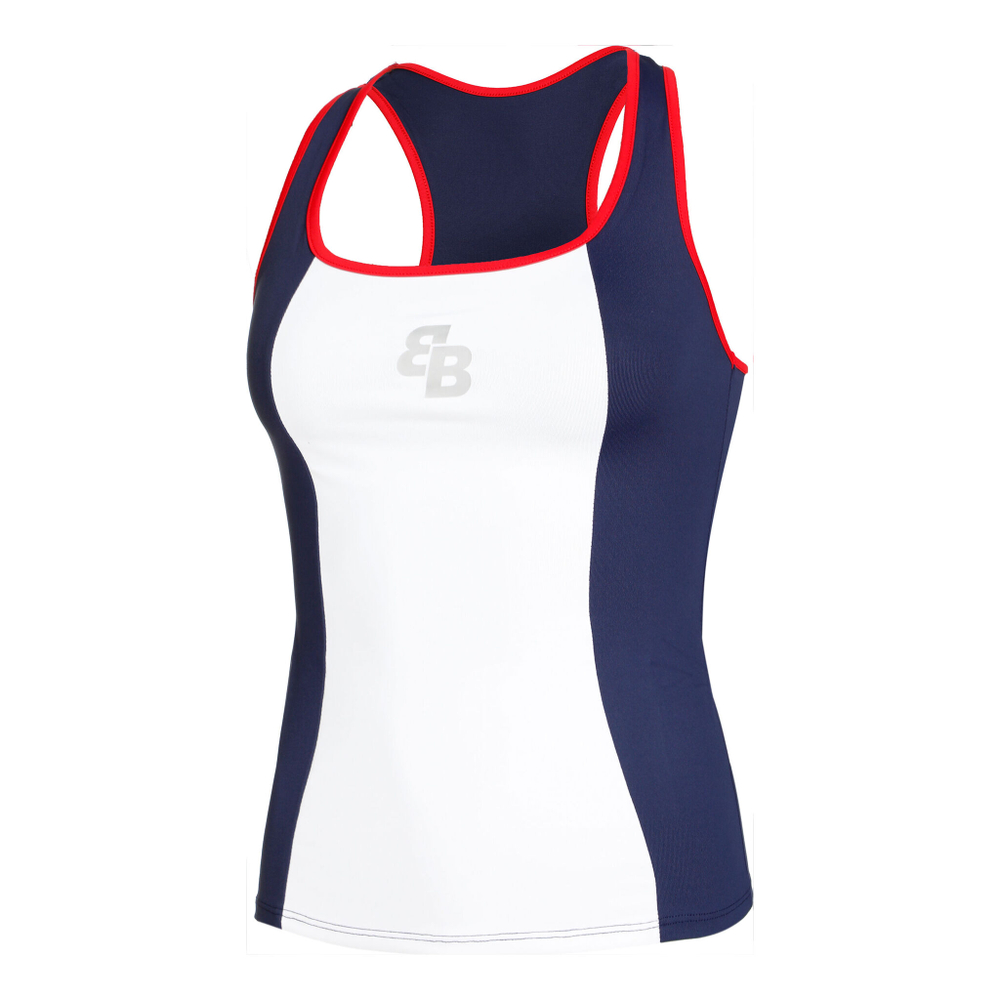 Женская теннисная майка BB by Belen Berbel Nano Tank Top Women - White, Multicoloured