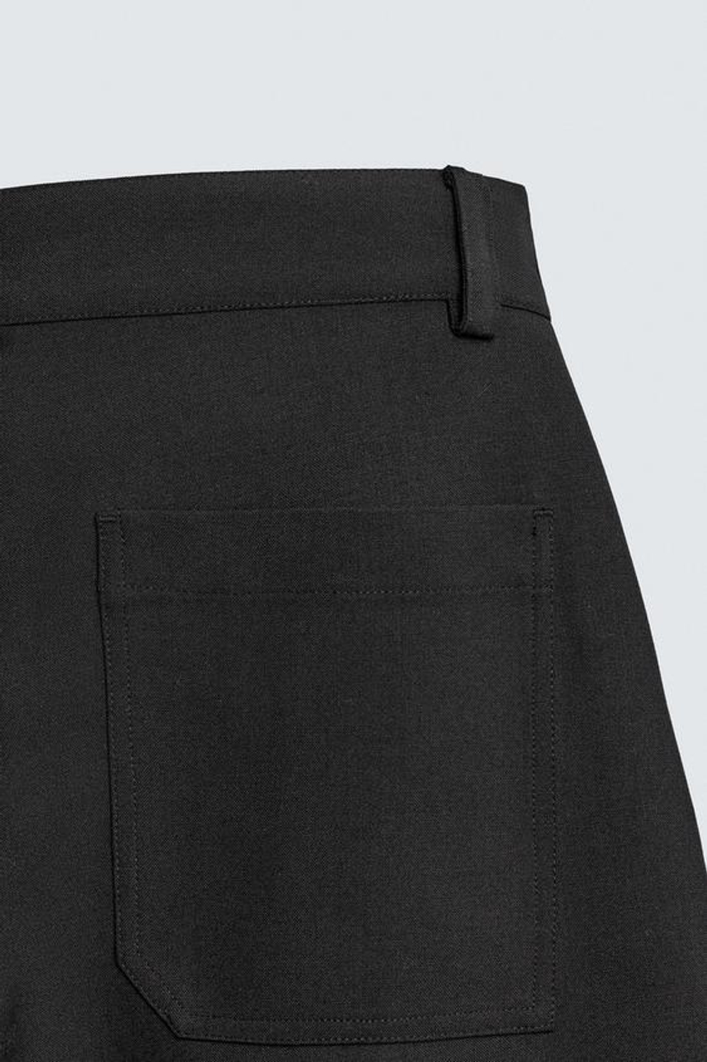 ZARA БРЮКИ BALLOON FIT С ЗАЩИПАМИ, ЧЕРНЫЙ