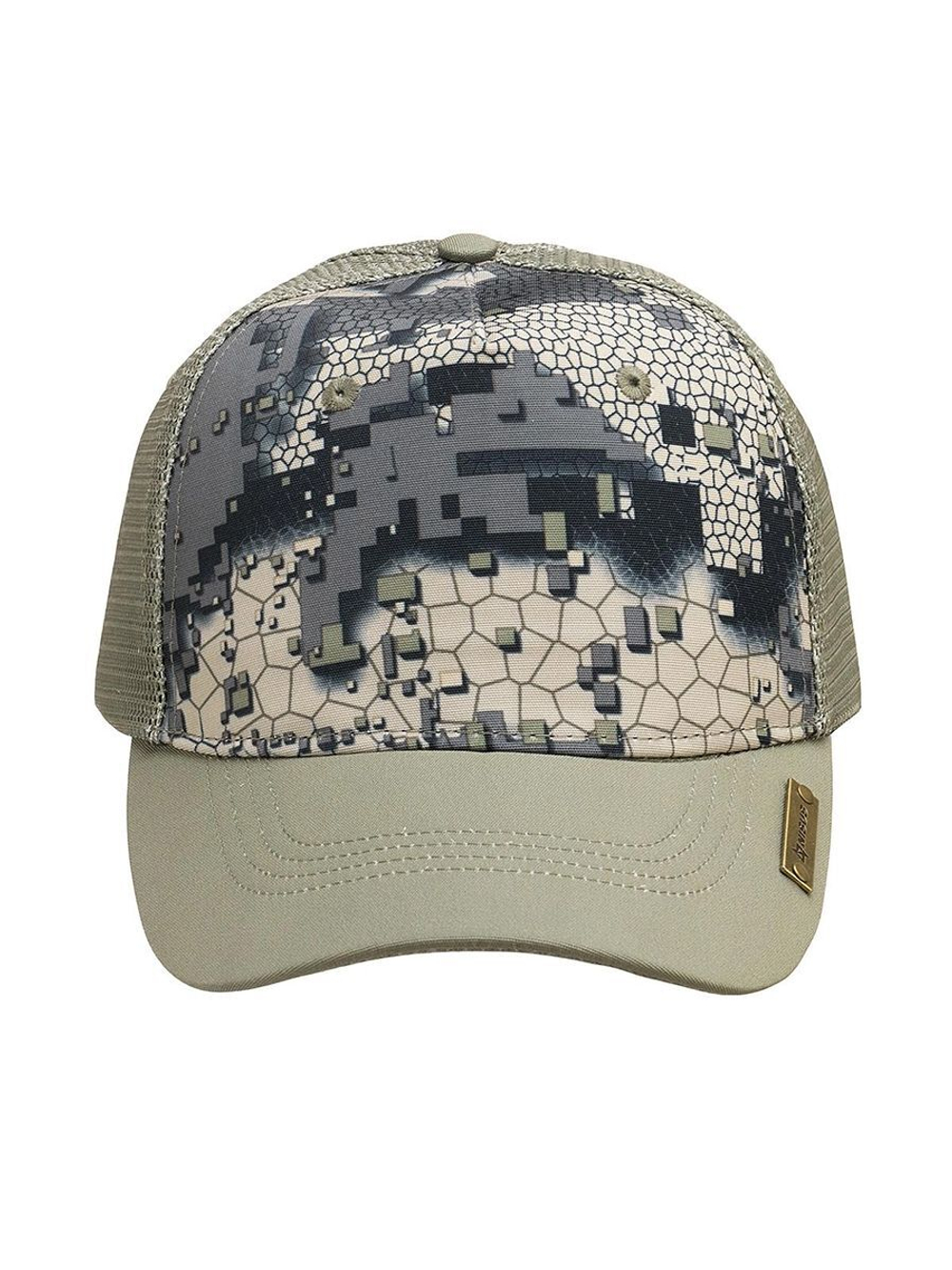 Бейсболка с сеткой Nisus Oliver, зеленый спектр, XL