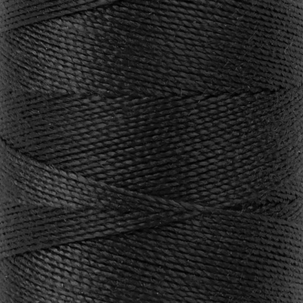 Швейные нитки (полиэстер) 20s/3 "Micron", 912 м, цв.черный