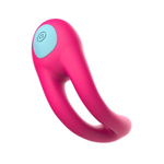 Розовое виброкольцо с пультом ДУ (Цвет: розовый)