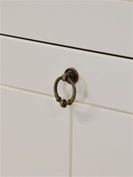 Комод Индра белый с ящиками, МДФ