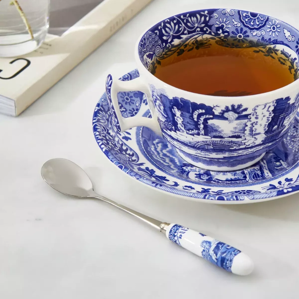 Spode - Набор из 6 итальянских ложек синего цвета, 15 см. / артикул   BLI1101-X  / GTIN 749151502192