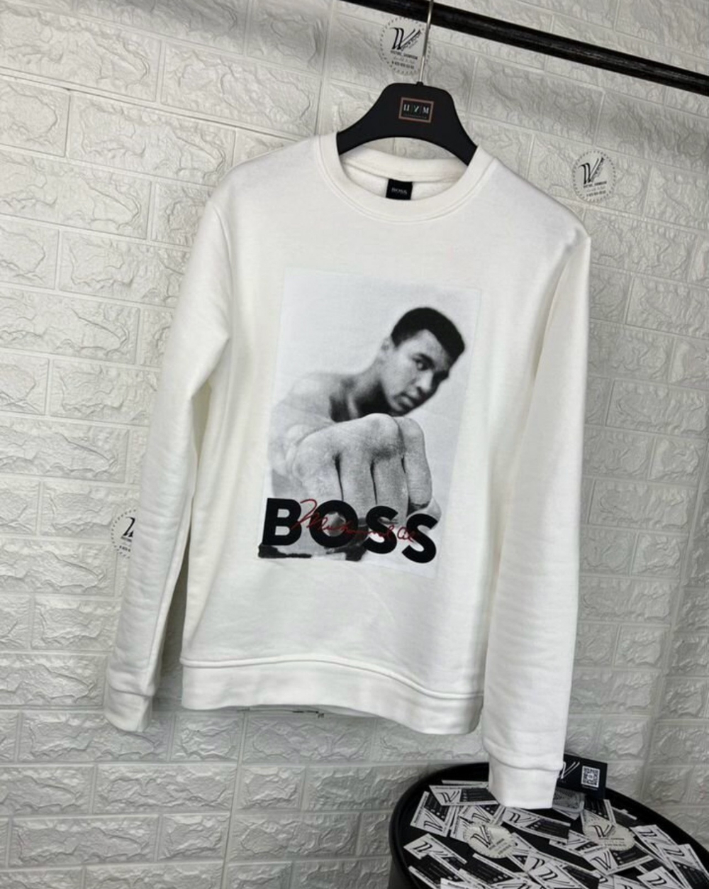 Свитшот Hugo Boss Ali White