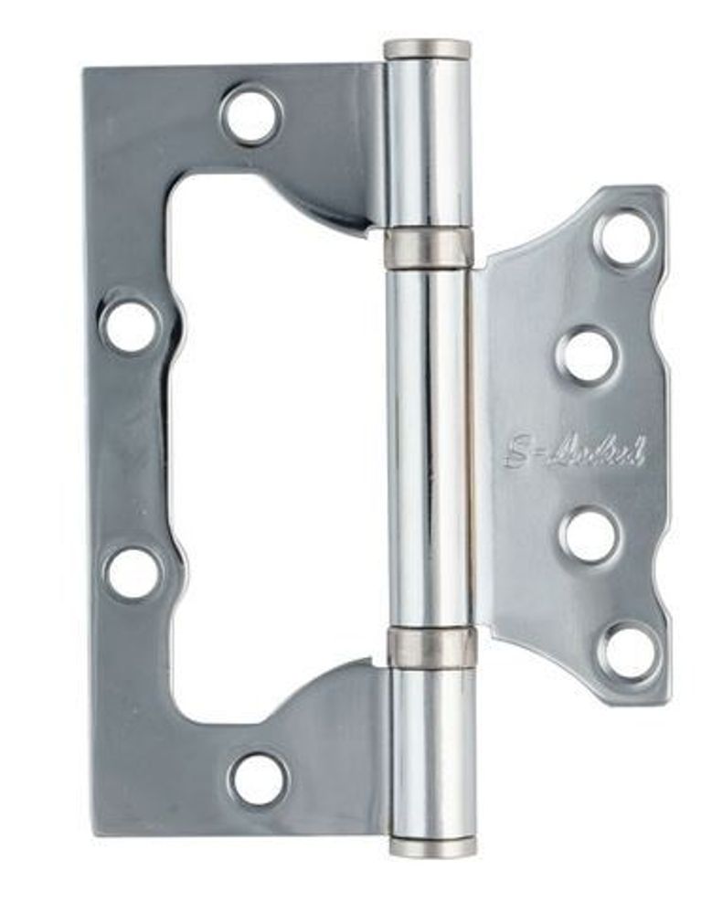 Петля  БЕЗ ВРЕЗКИ  S-Locked накл. B CP  хром  (цена за 2шт) 100*75* 2,5мм / 120323