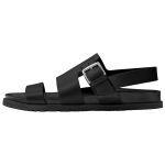 Hermes Corentin First Layer Cowhide casual beach Sandals Men's Black, H211848Z H02