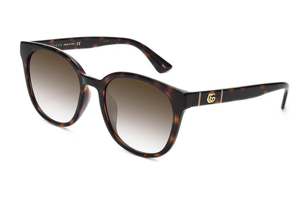 GUCCI Oval Sunglasses Women"s Tortoiseshell