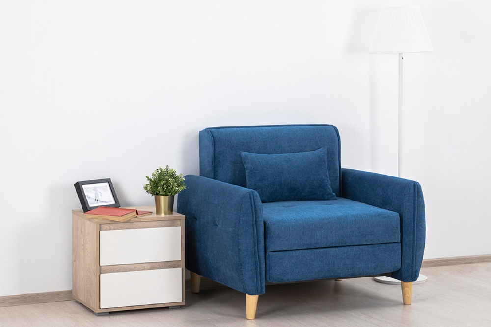 Кресло еврокнижка Анита, Синие