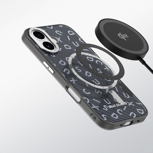 Чехол с MagSafe черного цвета от Dux Ducis для iPhone 17, серия Moro Series Magnetic Case