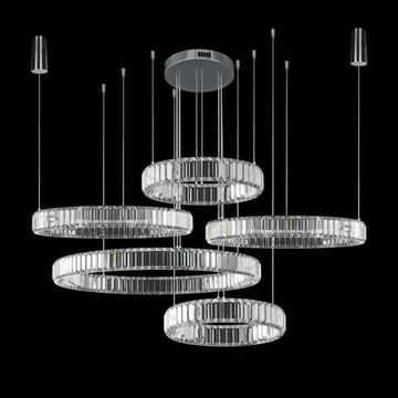 Подвесной светильник LED 275W 3000К 10135/5 Chrome хром Crystal ring LOFT IT