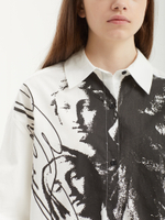 Женская Рубашка Cold Virtue White Angel Cursive Graphic