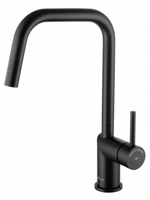 Смеситель для кухни с выдвижным изливом WONZON & WOGHAND, Черный матовый (WW-6018-MB)